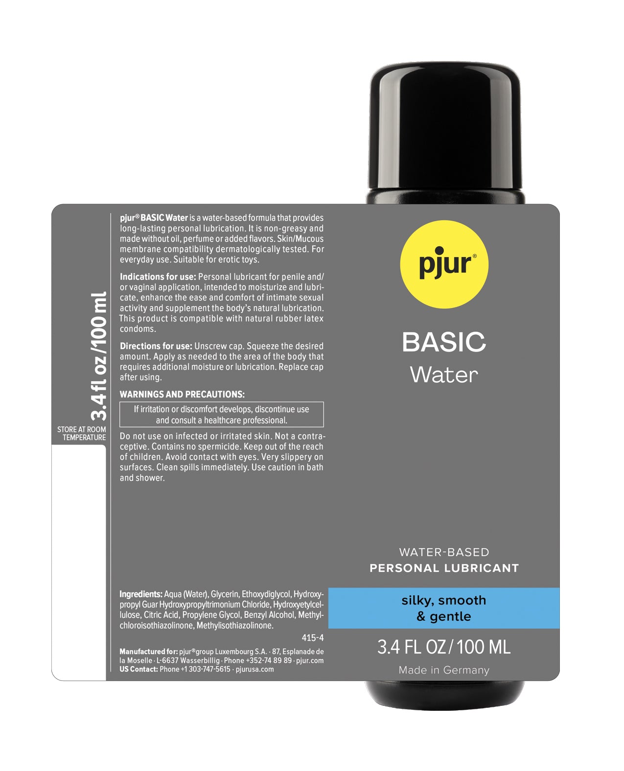 Pjur Basic Water Based Lubricant - 100 ml Bottle